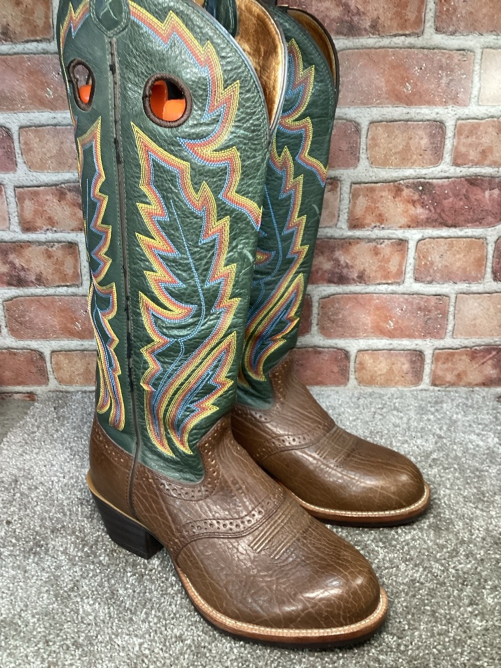 Men’s Twisted X Buckaroo Tall Western cowboy boots size 7.5 EE